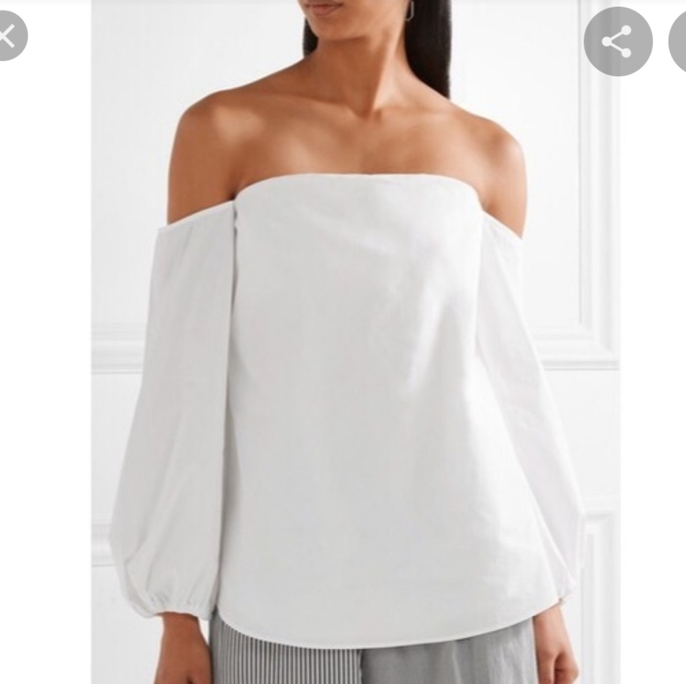 Theory laureema off the shoulder top, size 0